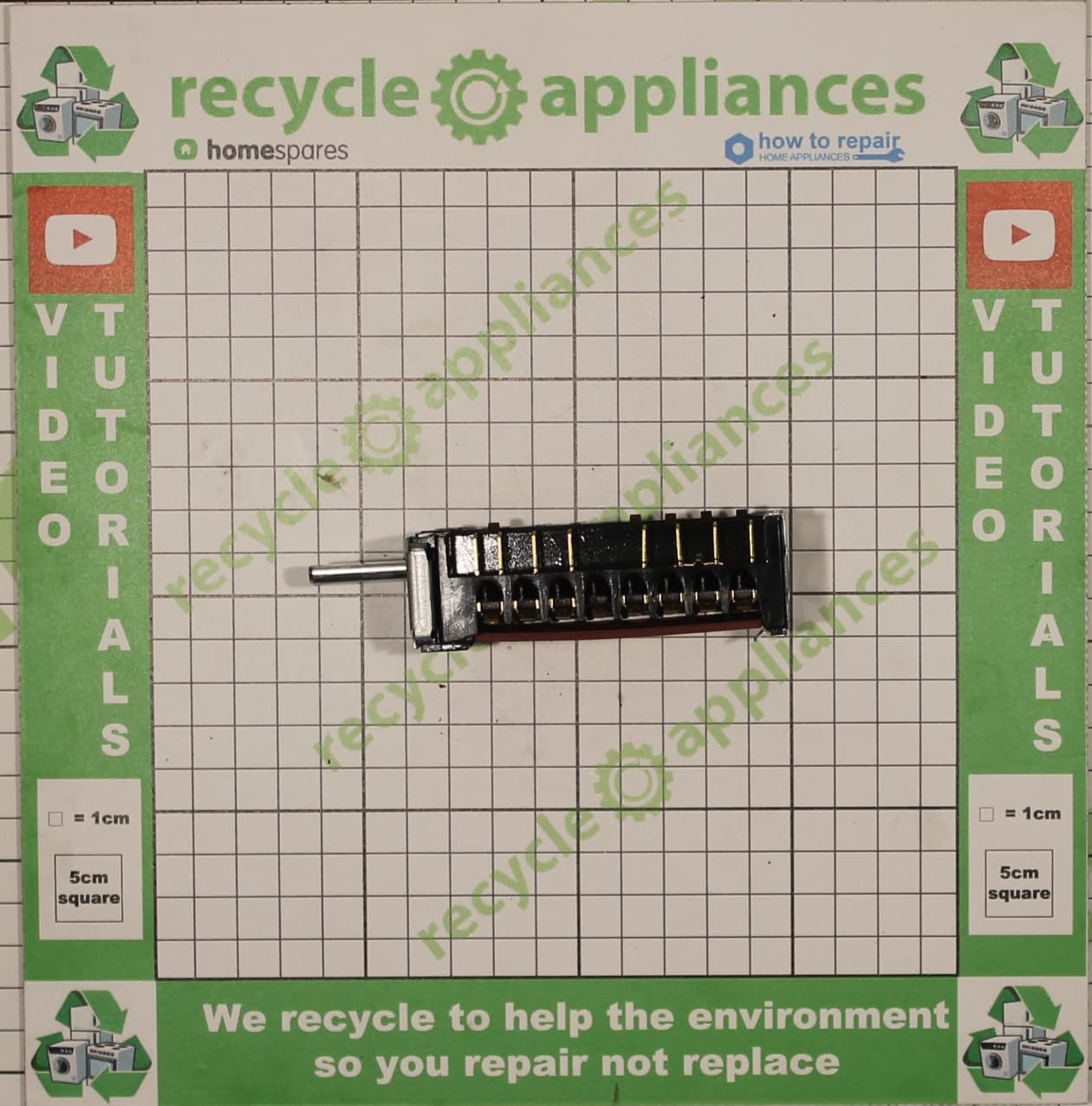 Cookology Cooker Oven Selector Switch 42.880.00 ALONE 0330 FD AC 250V 16A T150