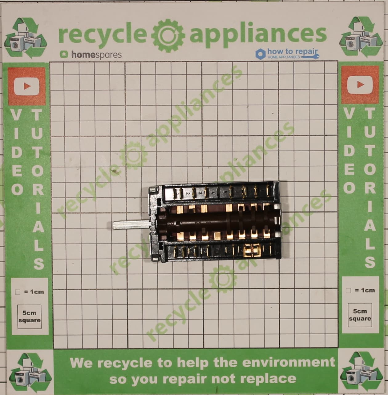 Cookology Cooker Oven Selector Switch 42.880.00 ALONE 0330 FD AC 250V 16A T150