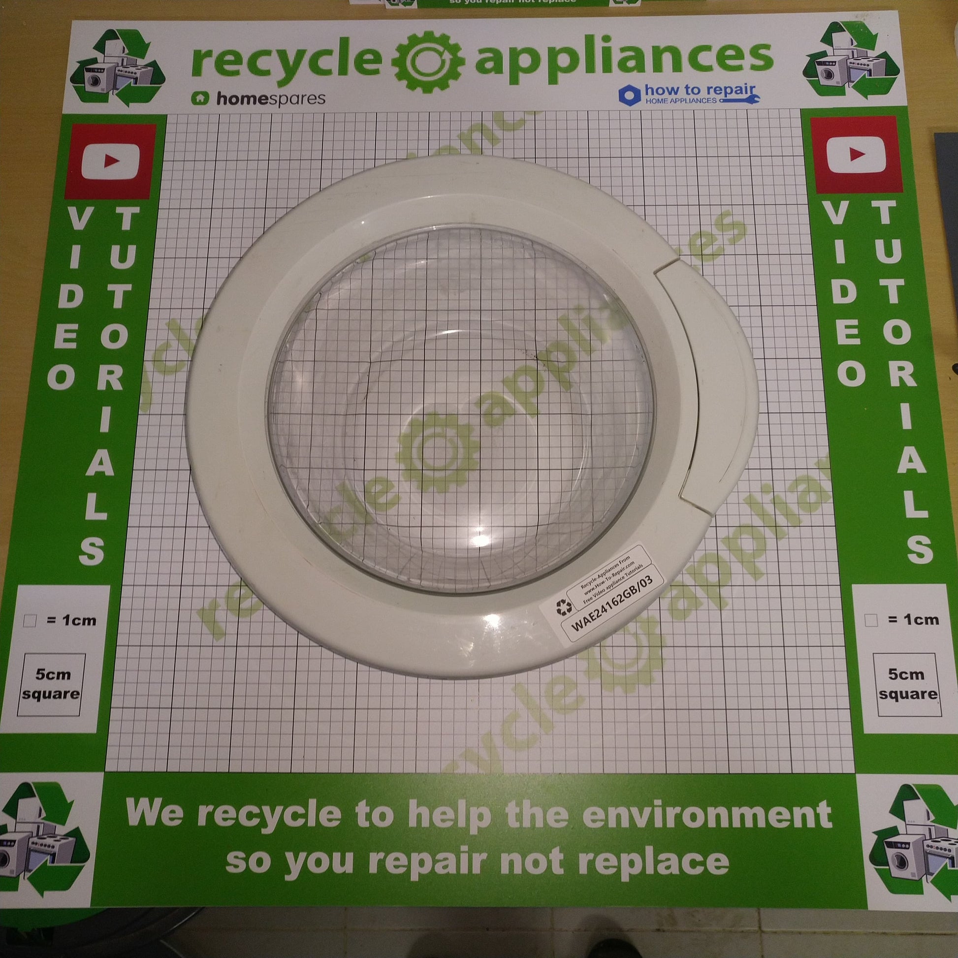Washing Machine Door and Glass Complete Bosch WAE24162GB/03