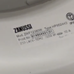 3. Zanussi Washing Machine Model Number