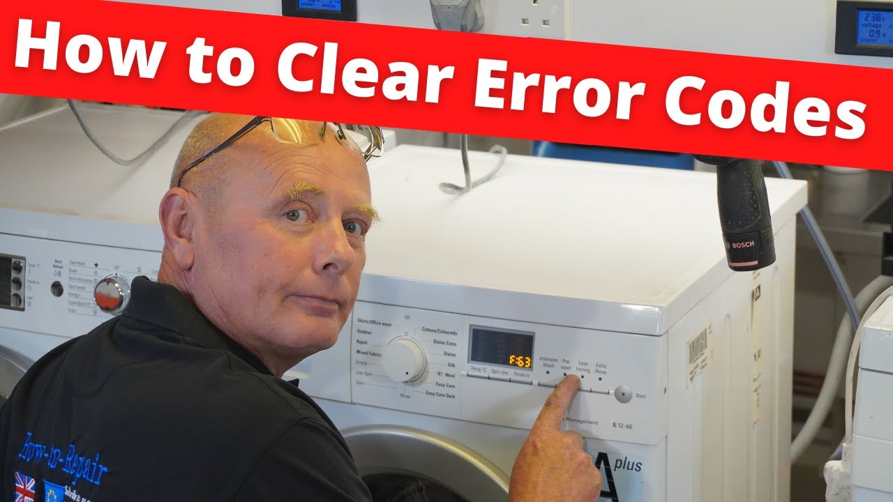 Clearing Siemens Washing Machine Error Codes | Bosch, Neff, Siemens F18, F21, F61, F43, F17, F26, F63 Faults
