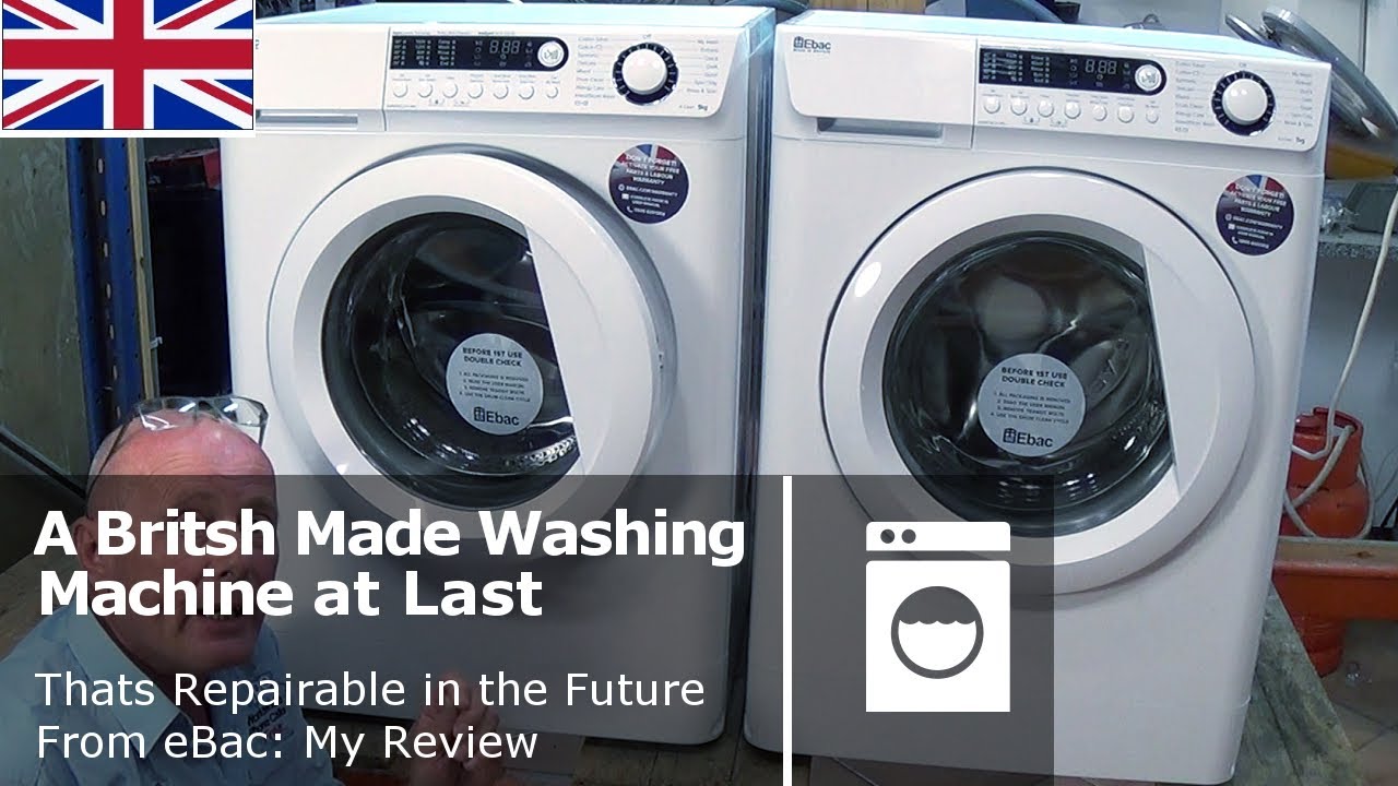 British Made eBac Washing Machine Review Guide | Easily Repairable, Changeable Bearings & Drum